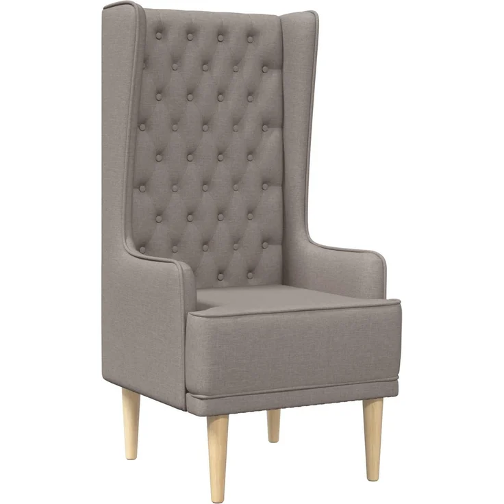 vidaXL Hochlehner Taupe Stoff 42042485 – Bild 2
