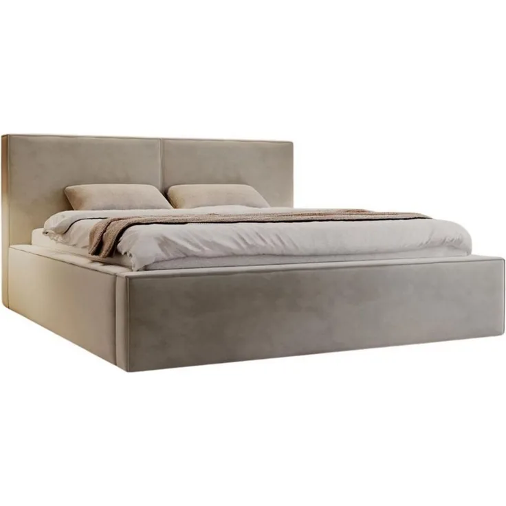Compleo Polsterbett SANTO Metallrahmen, Bettkasten, ohne Matratze, (Kostenlose Lieferung! TOP ANGEBOT), Cordstoff oder Samtstoff