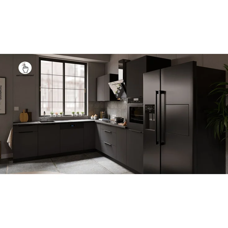 Winkelküche ARIA K-BL ECKE 2 - 250 x 270 cm Anti Fingerprint Küchenzeile Küchenblock Singleküche Einbauküche Küche Eckküche – Bild 4