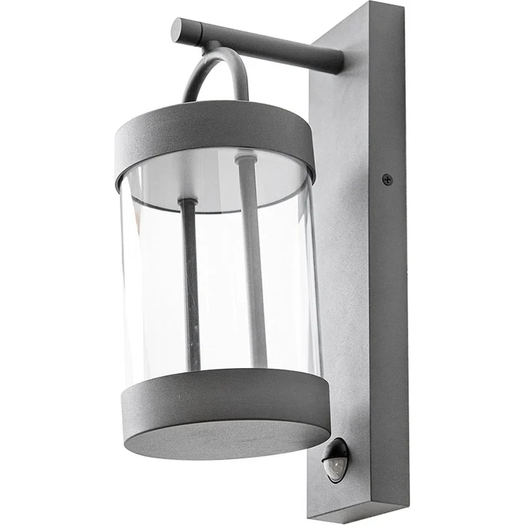 LED Außenwandlampe, Laterne, anthrazit, H 33 cm – Bild 5