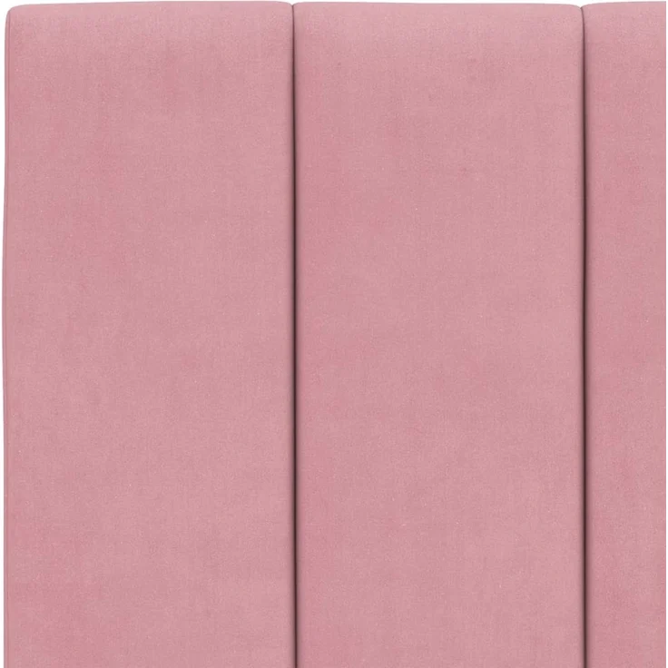 vidaXL Kopfteil-Kissen Rosa 120 cm Samt 374666 – Bild 8