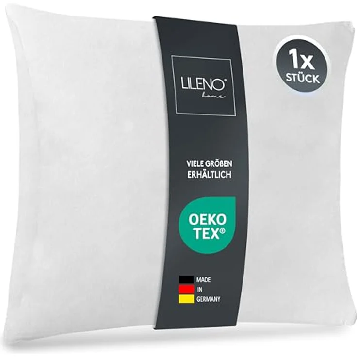 LILENO HOME Kissenfüllung 45x55 cm, Pralle Füllung für Dekokissen, Hypoallergen, Made in Germany, Oeko-Tex Klasse 1 – Bild 1