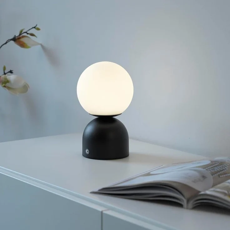 SCHÖNER WOHNEN-Kollektion LED Tischleuchte LED Tischlampe RUDI, Dimmbar, CCT, USB, 1xLED-Board/1,20W/3000K, warmweiß, Akku USB, Dimmbar Touchdimmer CCT – Bild 8