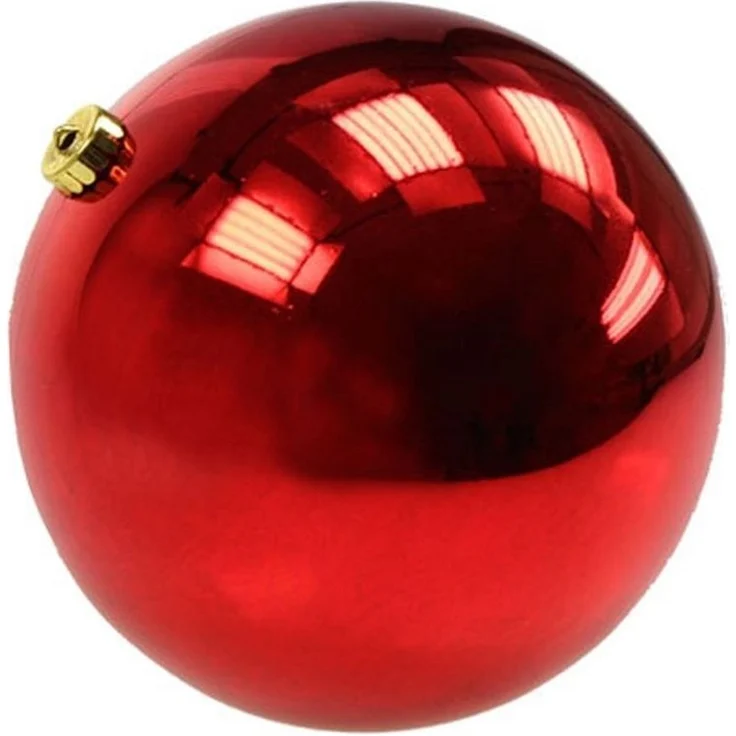 Viana Weihnachtsbaumkugel XXL Weihnachtskugel Rot 20cm Kunststoff wetterfest – Bild 1