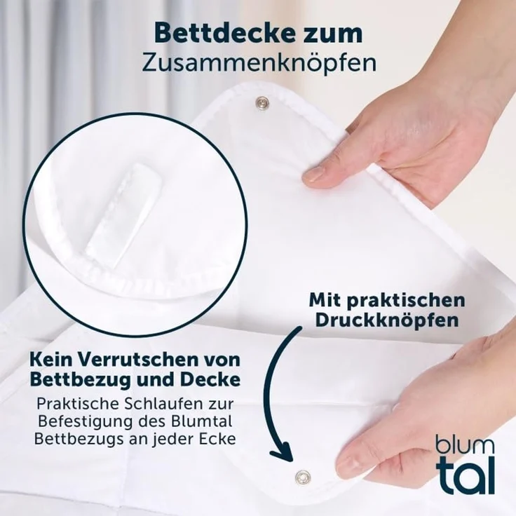 Blumtal Kunstfaserbettdecke zertifizierte Steppbettdecke - Winterdecke, Wärmeklassen: Sommer, 4 Jahreszeiten, Ganzjahresdecke, Winter – Bild 2