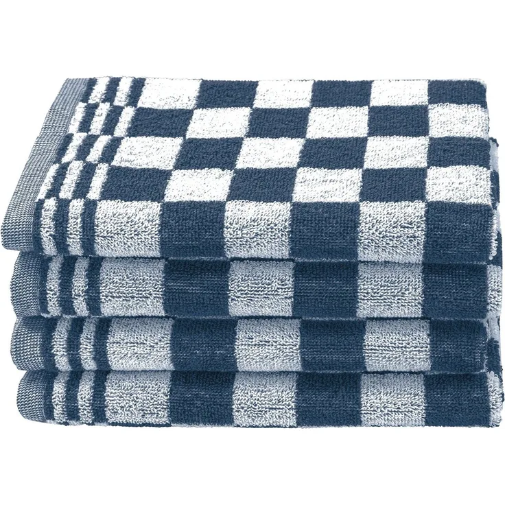 ZOLLNER Geschirrtuch, (Set, 4-tlg), 50 x 50 cm, 100% Baumwolle, vom Hotelwäschespezialisten