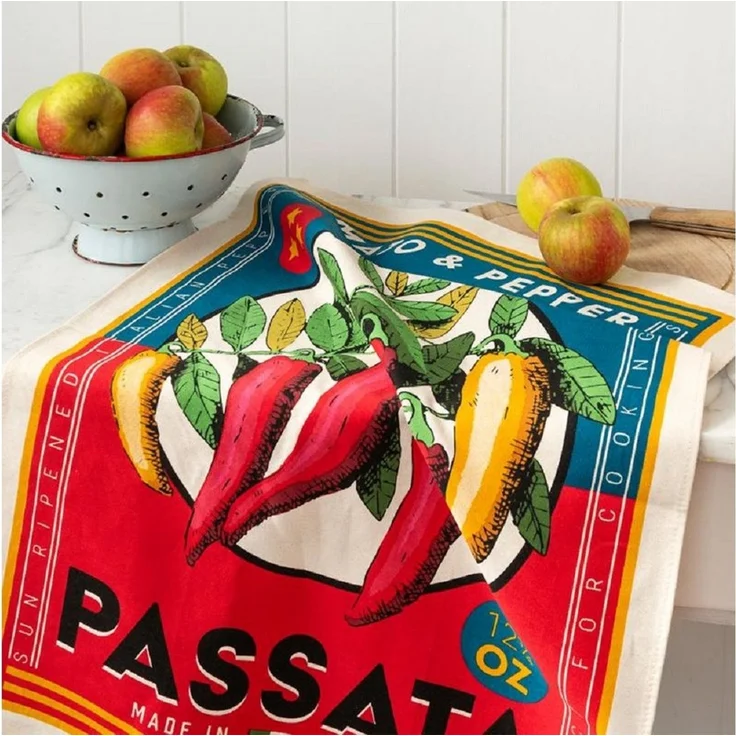 Rex London Geschirrtuch Geschirrhandtuch, (Baumwolle, 1-tlg, mit Aufhängeschlaufe), ca. 50 x 70 cm – Bild 1