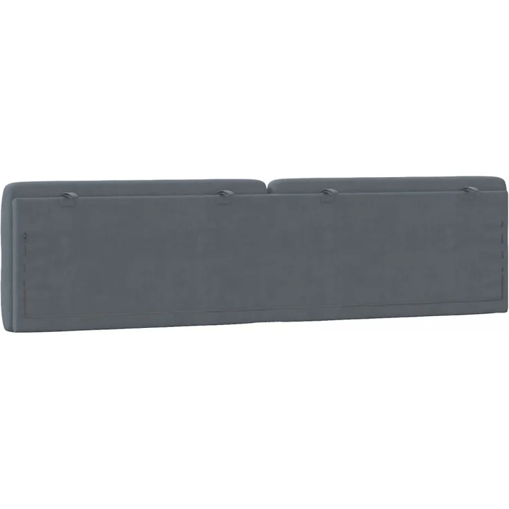 vidaXL Kopfteil-Kissen Dunkelgrau 200 cm Samt 374748 – Bild 7