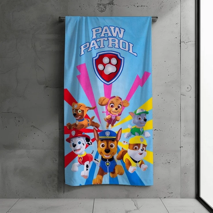 PAW PATROL Strandtuch PAW PATROL Kinder Badehandtuch Strandtuch 70x140 cm, 100% Baumwolle – Bild 1