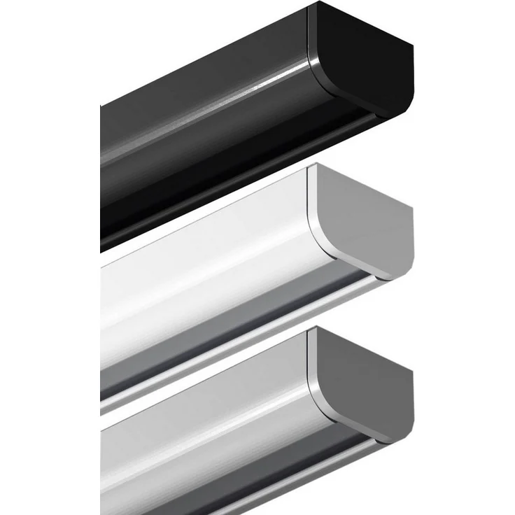 Garduna Gardinenschiene halbrunde Schleuderschiene, 1-läufig, Aluminium – Bild 5