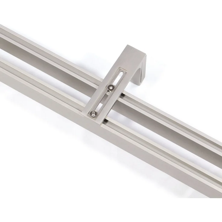 Deco-Raum® Gardinenschiene Innenlauf Loft | Größe: 80cm | Material: Aluminium | Farbe: Edelstahl-optik – Bild 6