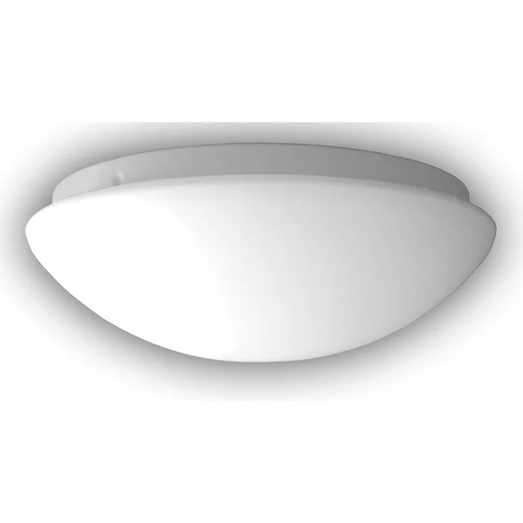 LED Deckenleuchte rund Opalglas matt, Nurglasleuchte, Ø 35cm