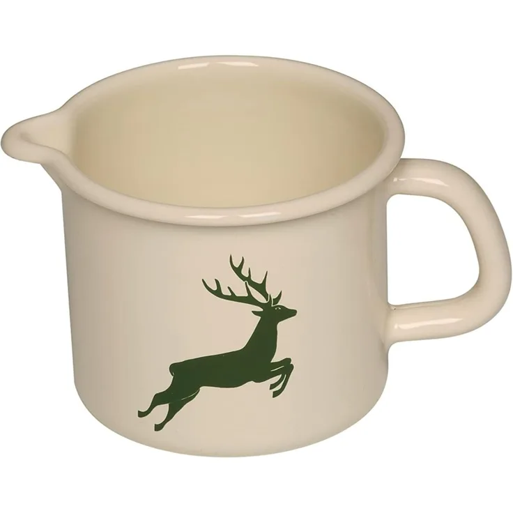 Riess Country Hirsch grün Schnabeltopf Ø9cm, 0,5Liter H:8,5cm