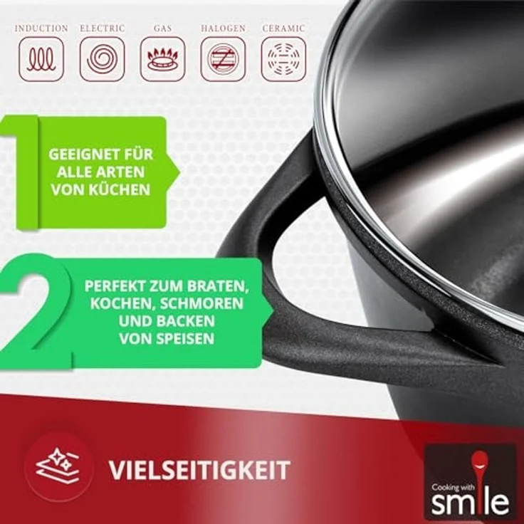 Smile 10-teiliges Kochgeschirr-Set MGK-17 – Bild 4