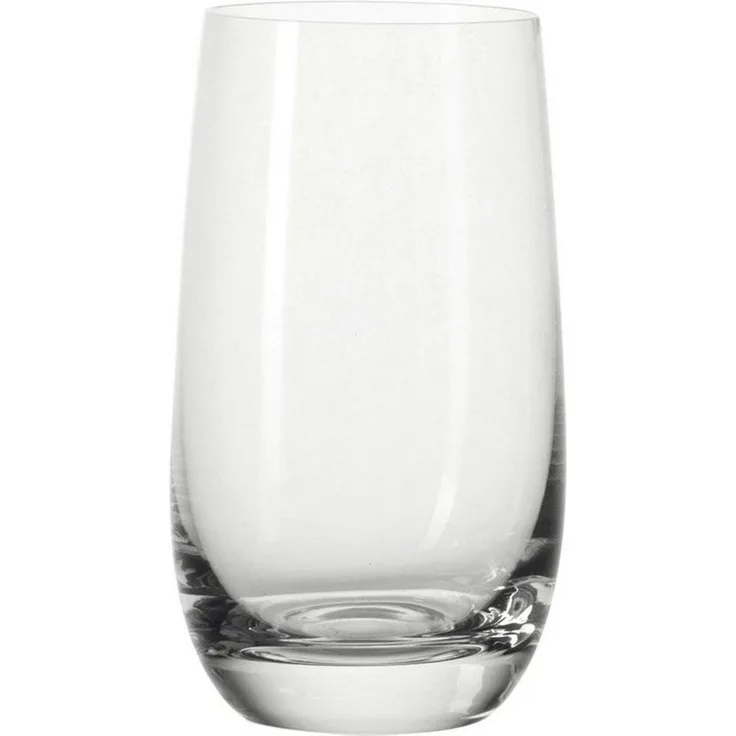 Leonardo Tivoli Trink-Gläser 6er Set, spülmaschinenfeste Wasser-Gläser, Trink-Becher aus Glas im modernen Stil, groß, 390 ml, 020965
