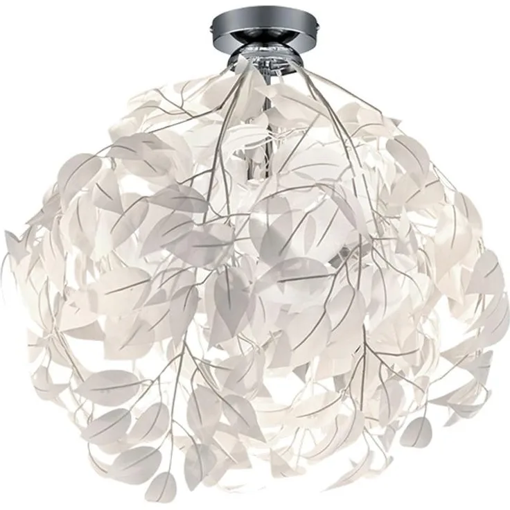 Deckenlampe, Blüten Blätter, Chrom, H 58 cm