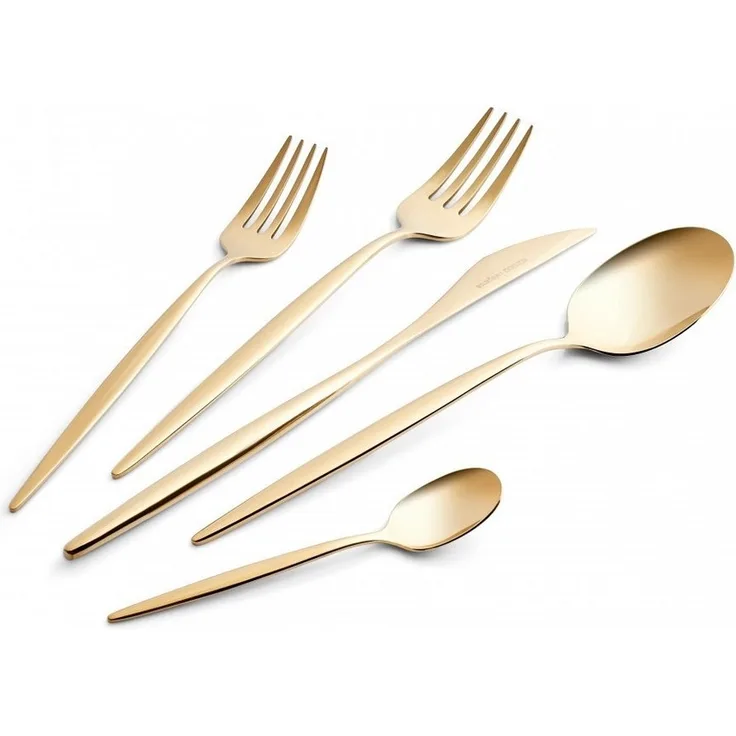 Karaca Besteck-Set Karaca Lızbon Gold 6-Personen 30-teiliges Besteckset