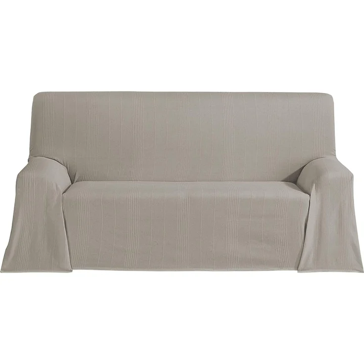 ECOMMERC3 Mehrzweck-Tagesdecke, Größe 180x260 cm, für Sofa oder Bett, Mehrzweck-Tagesdecke, Leinen, dekorativ, für Sofa, Bett, Sofaüberwurf, leicht und elegant, Leinfarben