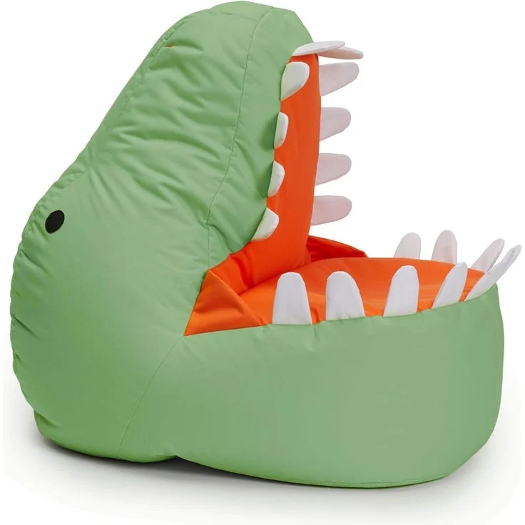 LUMALAND 'Animal Line Dino' Kindersitzsack, indoor & outdoor, Polyester grün, 270 l – Bild 1