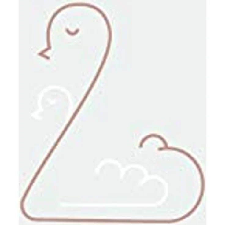 Komar Baby Welcome Wandbild | Poster mit Mama und Baby Schwan, Größe: 50 x 70 cm, ohne Rahmen, hochwertiger Druck auf Premium-Fotopapier – Bild 1