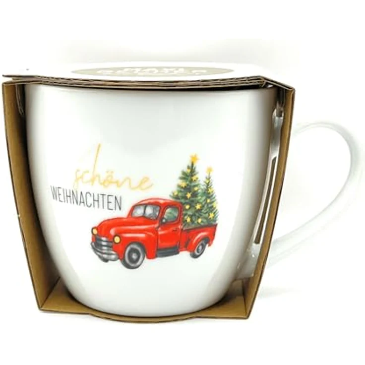 Weihnachtstasse Kaffee Tee Tasse Becher 0,4l Love Xmas la vida Pick-up 910171 – Bild 2