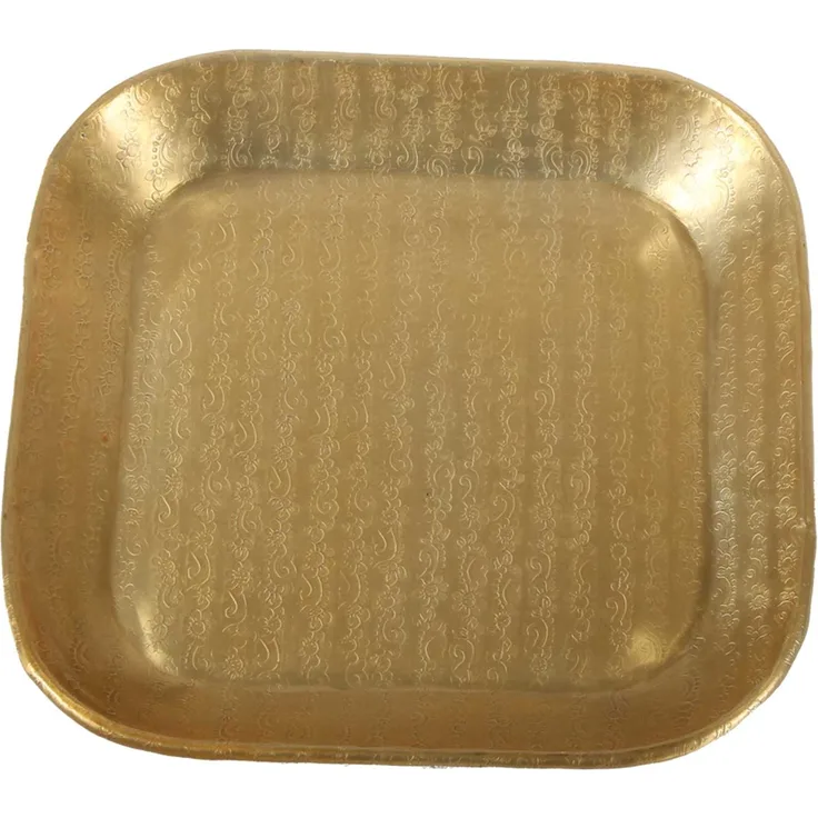 Orientalisches Tablett Prisma Gold 30x30 cm