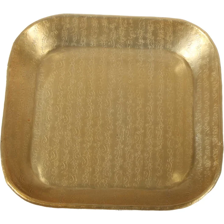 Orientalisches Tablett Prisma Gold 30x30 cm – Bild 1