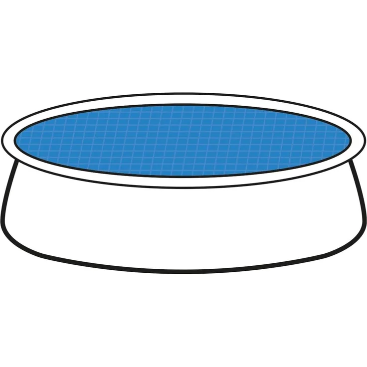 Happy People Pool-Abdeckplane Solarabdeckplane rund, für Quick-Up Pools mit Ø396cm