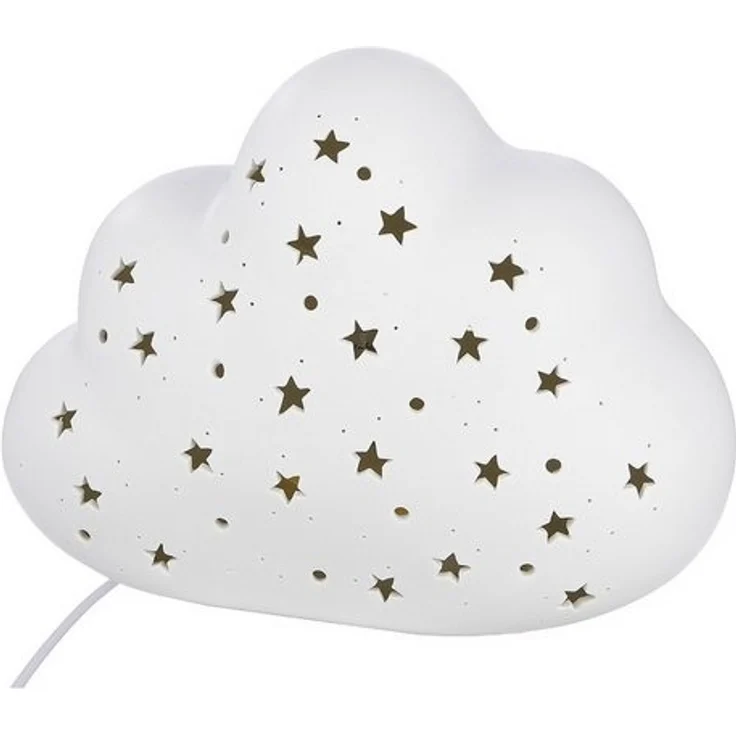 GILDE Tischleuchte WOLKE - Tischleuchte in Weiß - H. 15cm - Tischdekoration, Dekoration - Leuchte - Weihnachten - Tischlampe - Weihnachtsdekoration – Bild 3