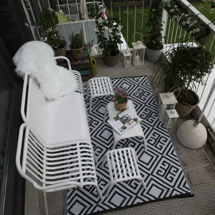 Esschert Design Outdoor-Teppich 120x186 cm Grafik OC12 423800 – Bild 6