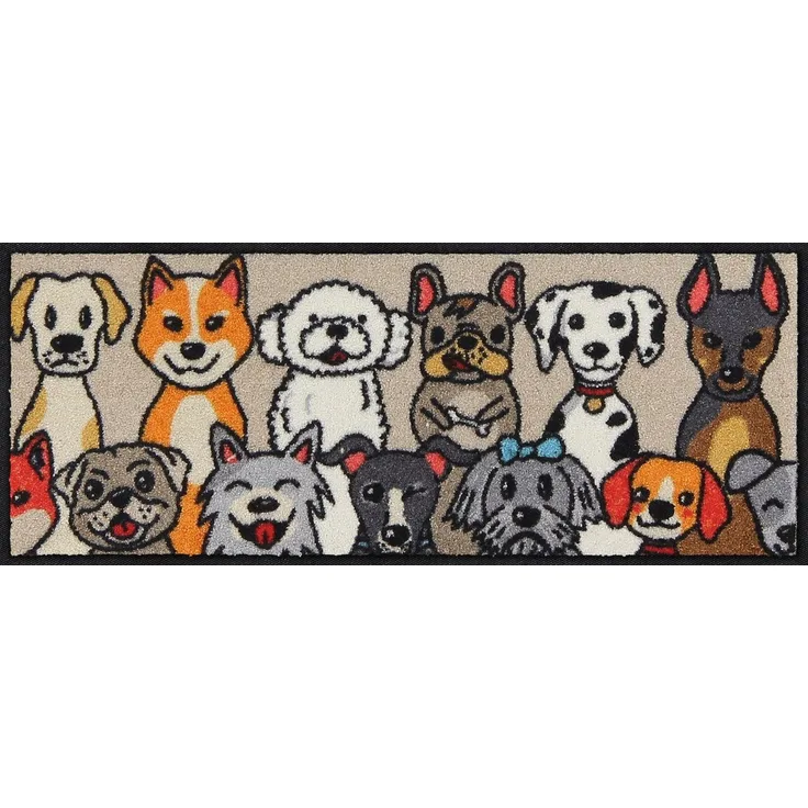 Salonloewe Fußmatte Salonloewe DOG PEOPLE Fußmatte Wohnmatte 30 x 75 cm, Salonloewe DOG PEOPLE Fußmatte Wohnmatte 30 x 75 cm