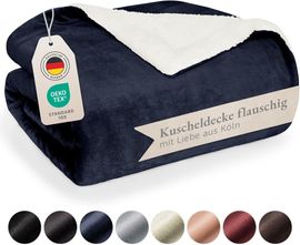 Blumtal Premium Sherpa Kuscheldecke 150x200 cm
