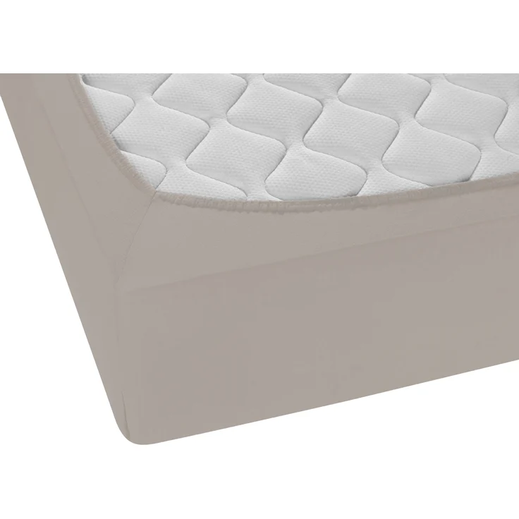 biberna Jersey-Elastic-Boxspring-Spannbetttuch, sturmgrau, 1 x 90 x 190 cm - 100x220 cm – Bild 2