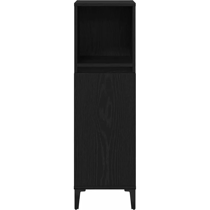 vidaXL Badezimmermöbel-Set Wandmontiert 3 pcs Schwarz Eichen-Optik 3333089 – Bild 8