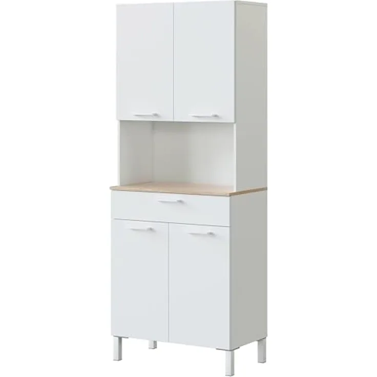 Habitdesign Küche, Holz, 4 Türen, 72 cm (Largo) x 186 cm (Alto) x 40 cm (Fondo)