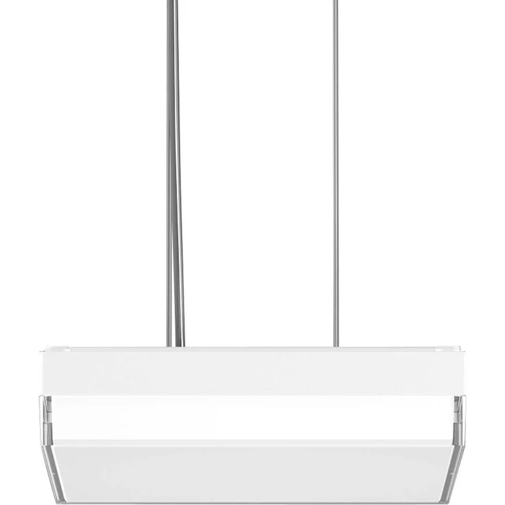 RZB Flat Slim+ Pendelleuchte DALI, quadratisch 30x30 cm, 22W, weiß/Glanz, dimmbar 3000K/4000K, IP40