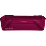coox WUNDERFORM Basic M in Dunkelrot, die erste faltbare Kastenform, platzsparende Backform aus Silikon BPA-frei