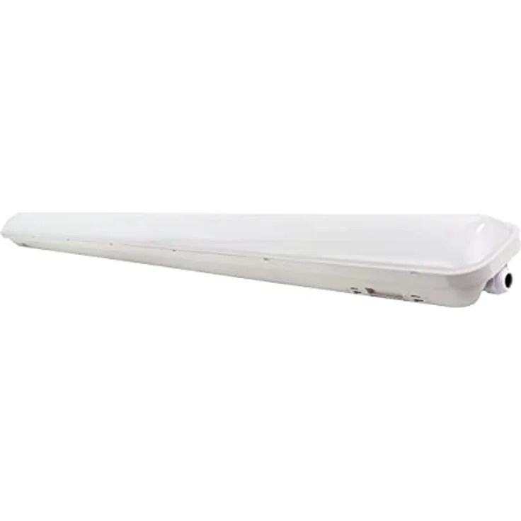 REV OMEGA Werkstattlampe, LED Feuchtraumleuchte, Aussenleuchte, 48W, 4200lm, IP65, 148 cm, 20. 000h, grau – Bild 3