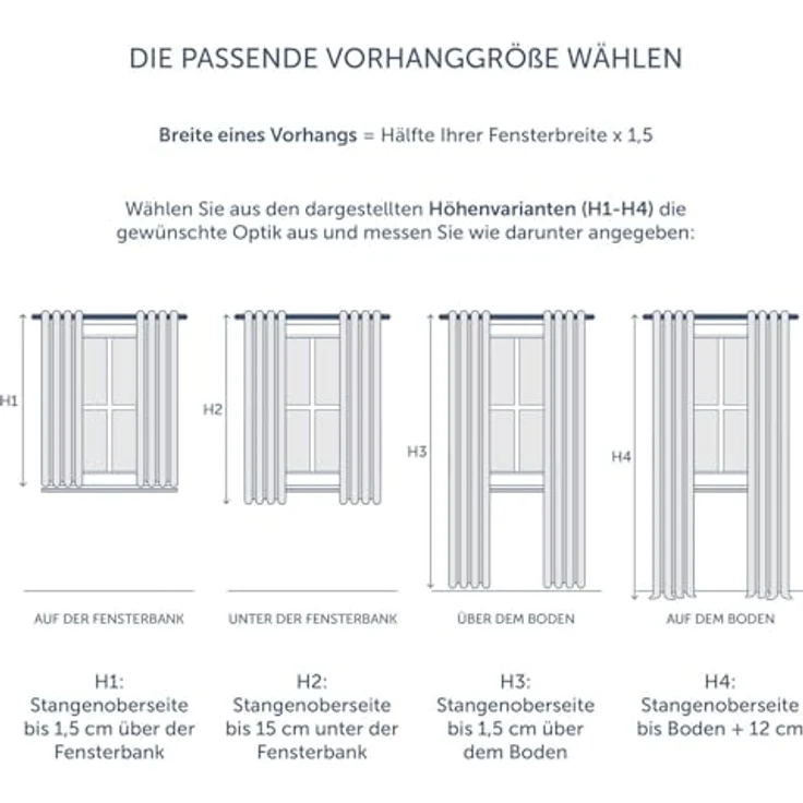 Blumtal Verdunkelungsvorhang 2er-Set Gardinen Wärmeisolierend Blickdicht, Ösen (2 St), verdunkelnd, mit Ösen – Bild 8