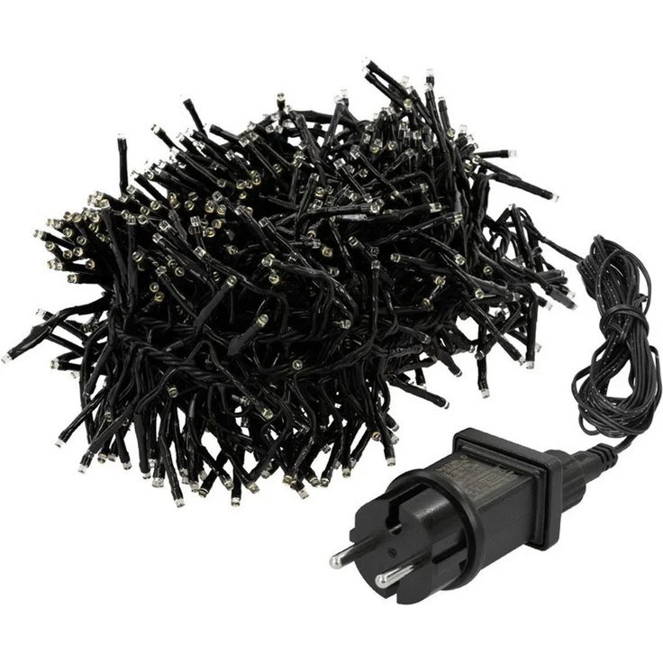 ECD Germany LED-Lichterkette Weihnachtsbeleuchtung Weihnachtslichterkette Christbaumbeleuchtung, Cluster Lichterkette 1152 LEDs 8,5m für Innen & Außen IP44 Warmweiß – Bild 5