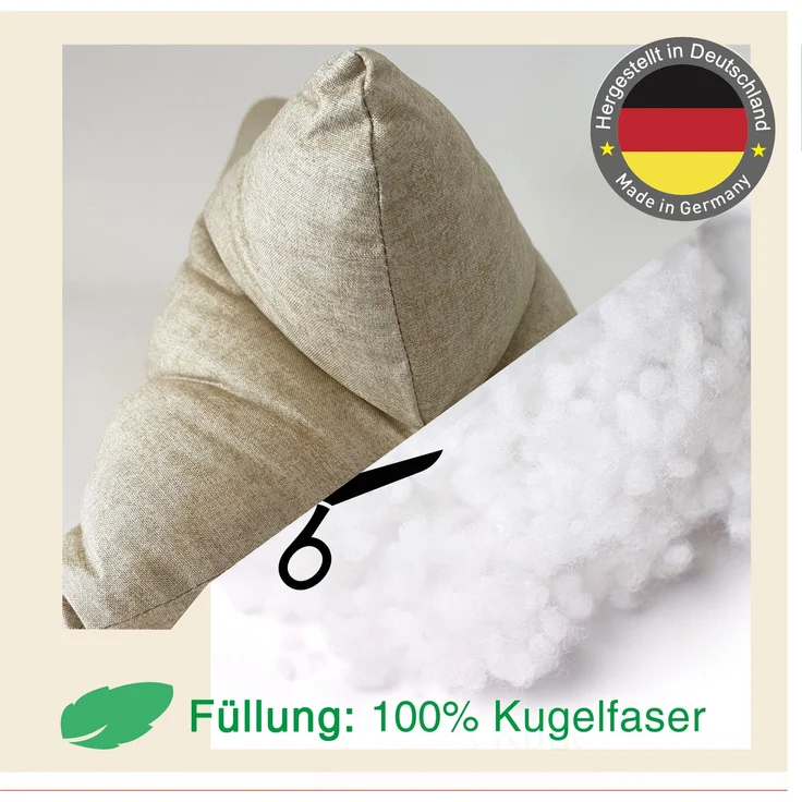 Dr. Berger Leseknochen Beige Natur 40 x 16 cm – Bild 5