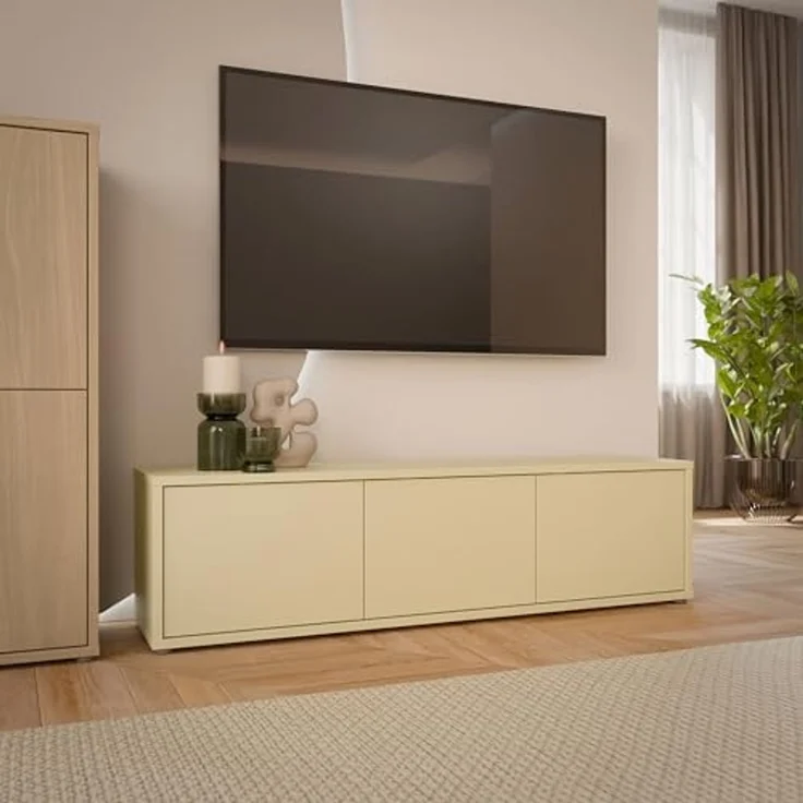 FORTE Lowboard Alice Springs, TV-Board, viel Stauraum, große Türen zum Aufklappen, B/H/T 154,2/41,5/34,9 cm Klapptüren – Bild 2