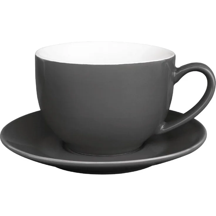 Olympia gk078 Café Cappuccino Cup, 340 ml, 12 oz, anthrazit (12 Stück)