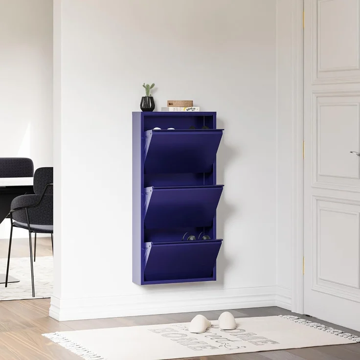 Schuhkipper Sokndal mit 3 Klappen Nachtblau [en. casa] – Bild 7