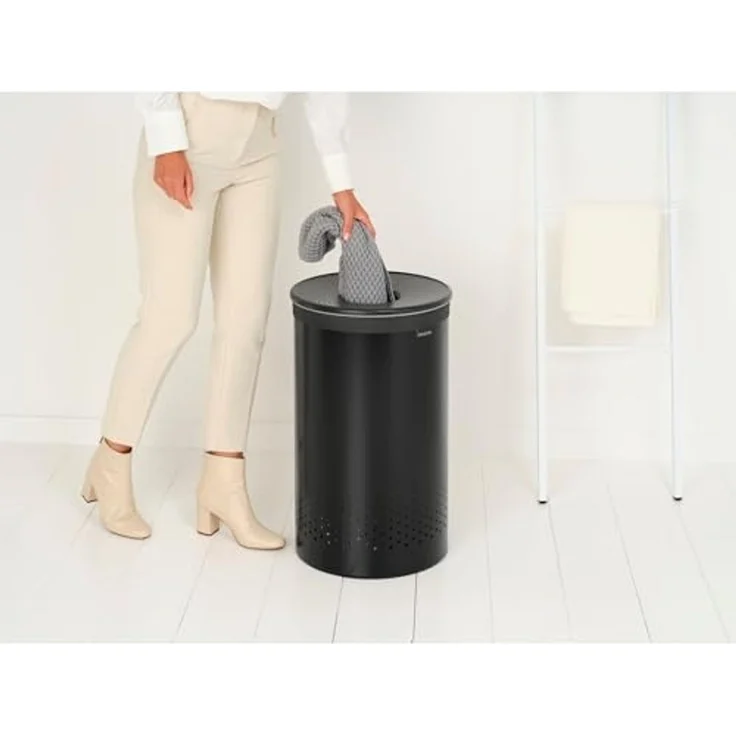 Brabantia Wäschebox Matt Black, 60 L, mit herausnehmbarem Wäschesack – Bild 5