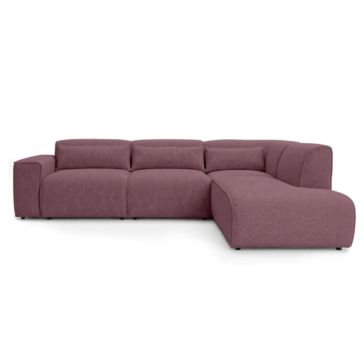 AX LIVING Wohnlandschaft mit Schlaffunktion Ruyam Altrosa Sofa R – Bild 5