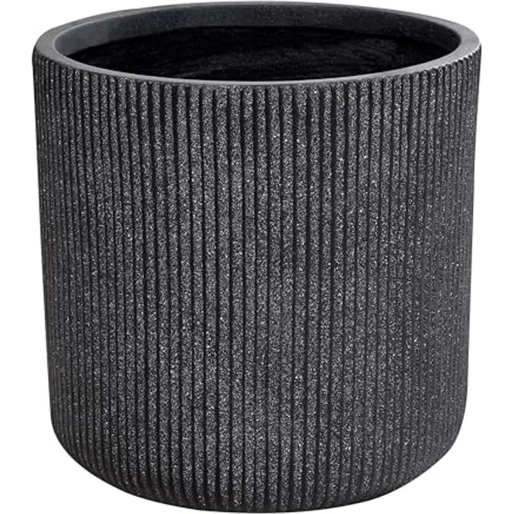 Blumentopf graphitgrau rund 37 x 37 x 37 cm OREOI