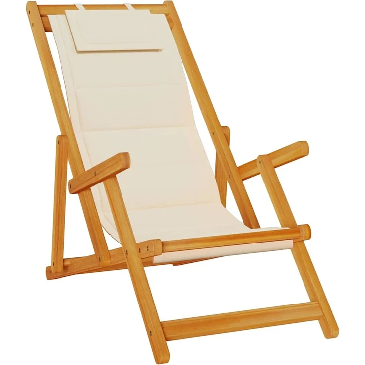 vidaXL Liegestuhl 2 pcs Braun 61.5 x 123 x 82cm Massivholz Akazie 3325141 – Bild 3