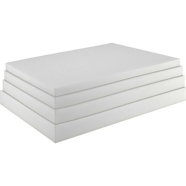 sunnypillow Schaumstoffplatte Schaumstoff Polster Zuschnitt - 90 x 200 x 1 cm RG 25/44 - Topper Matratzen Auflage in vielen Größen zur Auswahl – Bild 1