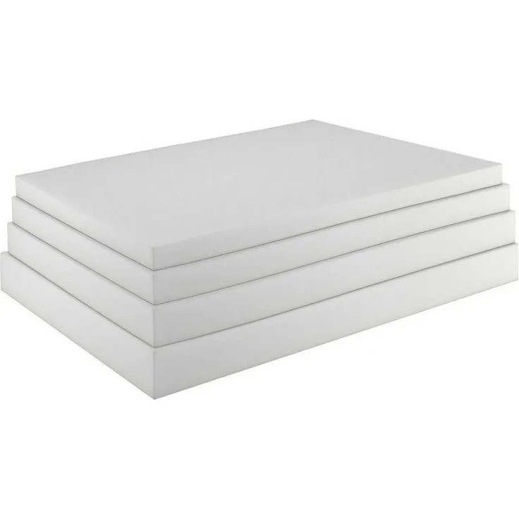 sunnypillow Schaumstoffplatte Schaumstoff Polster Zuschnitt - 90 x 200 x 1 cm RG 25/44 - Topper Matratzen Auflage in vielen Größen zur Auswahl